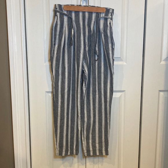 Abercrombie & Fitch Linen Pants Striped Size M - Picture 3 of 9